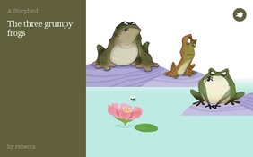 The three grumpy frogs