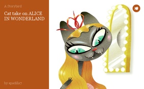 Cat take on ALICE IN WONDERLAND