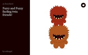 Furry and Fuzzy finding twin friends!