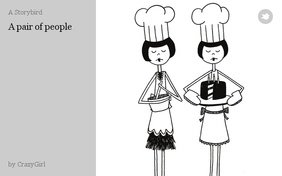 A pair of people