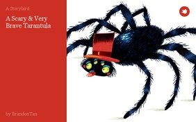 A Scary & Very Brave Tarantula