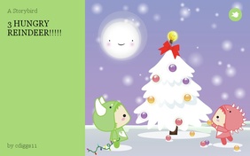 3 HUNGRY REINDEER!!!!!
