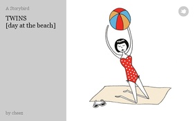 TWINS
[day at the beach]