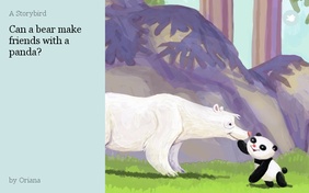 Can a bear make friends with a panda?
