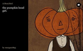 the pumpkin head girl.
