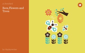 Bees,Flowers and Trees