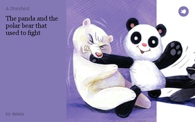 The panda and the polar bear that used to fight