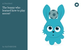 The bunny who learned how to play soccer!