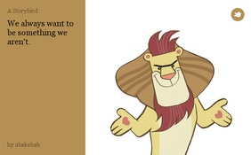 We always want to be something we aren't.
