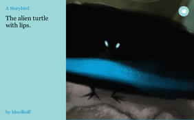 The alien turtle with lips.