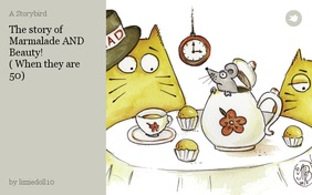 The story of Marmalade AND Beauty!
( When they are 50)