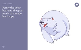 Penny the polar bear and the great music that made her happy.