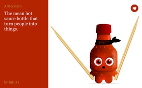 The mean hot sauce bottle that turn people into things.