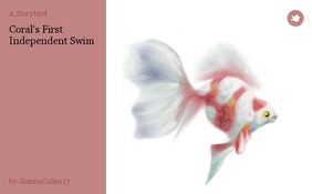 Coral's First Independent Swim