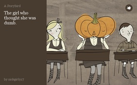 The girl who thought she was dumb.