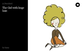 The Girl with huge hair.
