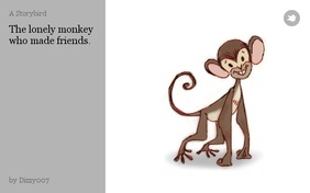 The lonely monkey who made friends.
