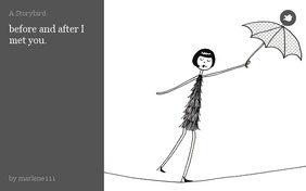 before and after I met you.