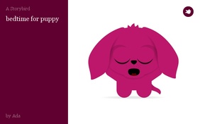 bedtime for puppy