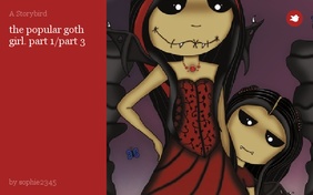 the popular goth girl. part 1/part 3