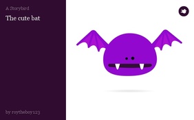 The cute bat
