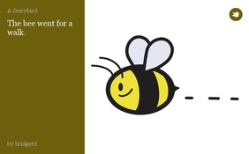 The bee went for a walk.
