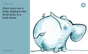 there once was a lonly elephant who lived alone in a lonly home