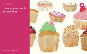 I love you as much as cupcakes