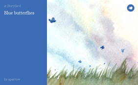 Blue butterflies