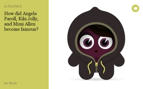 How did Angela Paroll, Kiki Jolly, and Mimi Allen become famous?