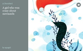 A girl who was crazy about mermaids