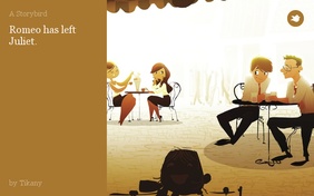 Romeo has left Juliet.