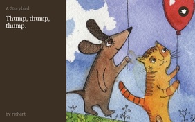 Thump, thump, thump.