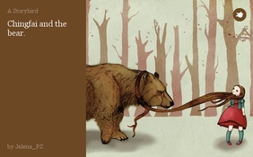 Chingfai and the bear.