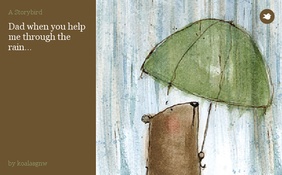 Dad when you help me through the rain...