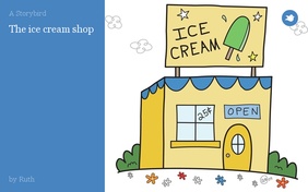 The ice cream shop