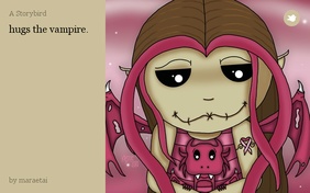 hugs the vampire.