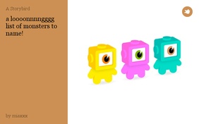 a loooonnnngggg
list of monsters to name!