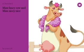 Miss fancy cow and Miss nicey nice