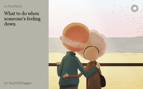 What to do when someone's feeling down.