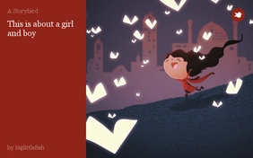 This is about a girl and boy