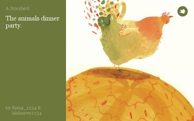 The animals dinner party.