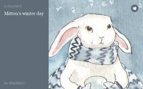 Mitten's winter day