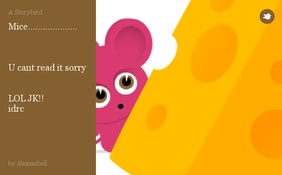 Mice....................



U cant read it sorry


LOL JK!!
idrc