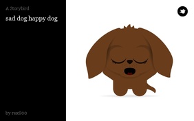 sad dog happy dog