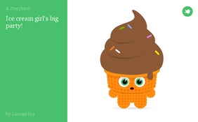 Ice cream girl's big party!