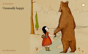Unusually happy