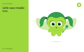 Little miss twinkle toes.