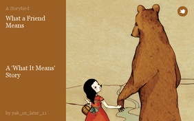 What a Friend Means





A 'What It Means' Story