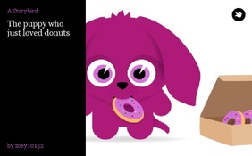 The puppy who just loved donuts